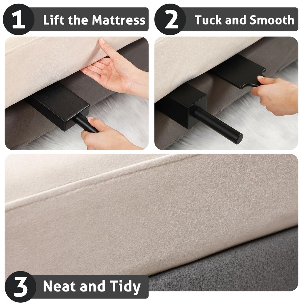 Mattress Lifter & Bed Maker Tool for Changing Sheets, Mattress Wedge Elevator...