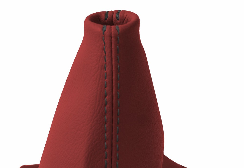 Automatic Shift Boot Cover Leather for Kia Optima 2011-2015 Red Black Stitch