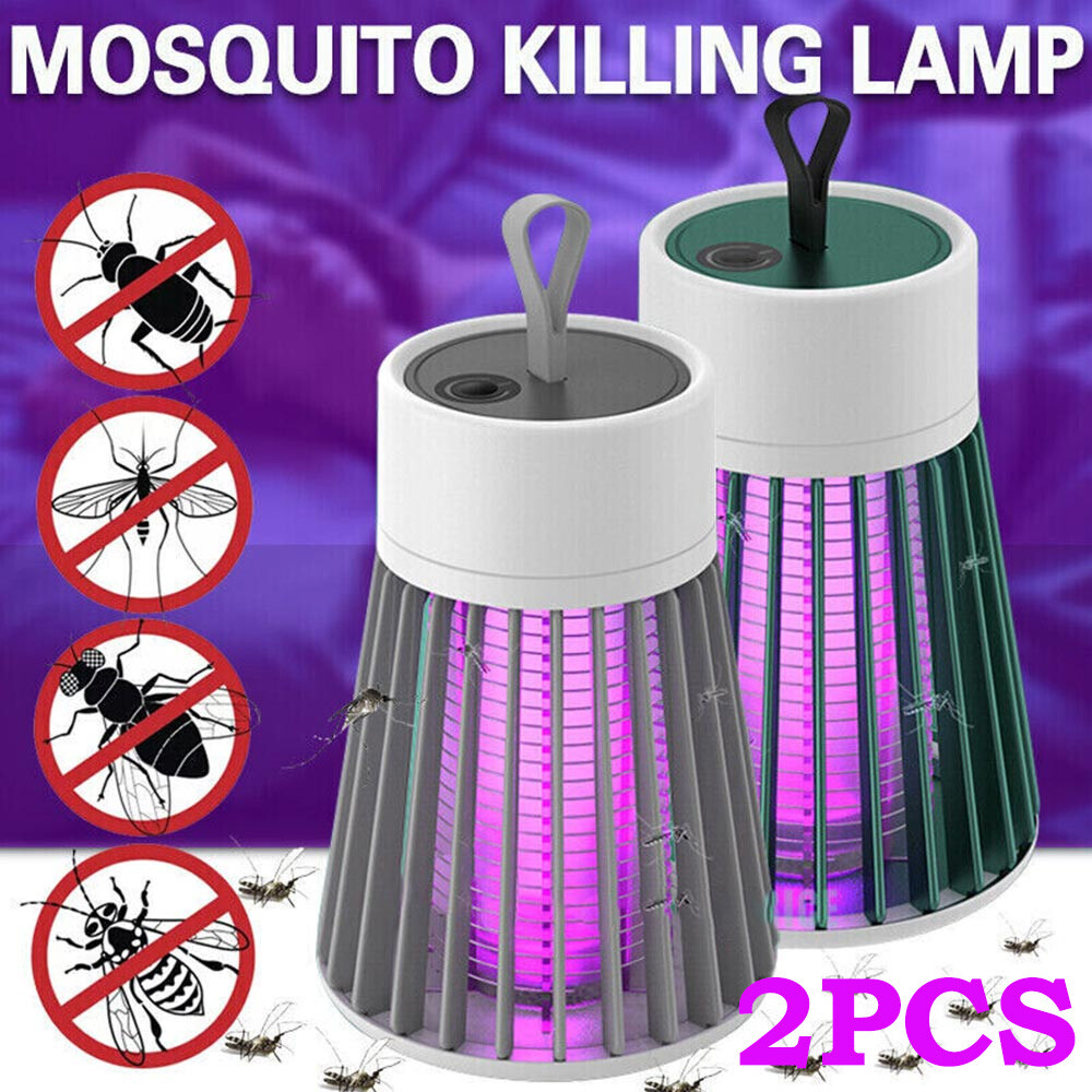 Bug Zapper Killer Lamp-USB Rechargeable & LED Light | Effective Mosquito Control