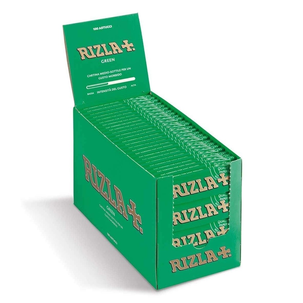 Green Cigarette Rolling Papers 100 Booklets