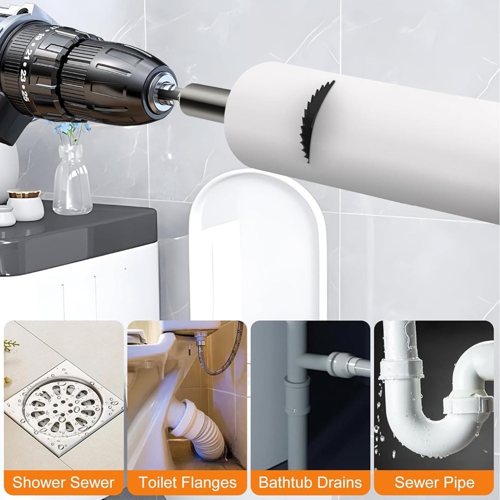 Inside Pipe Cutter including 2 Replaced Blades and Deburring Tool, for PVC an...