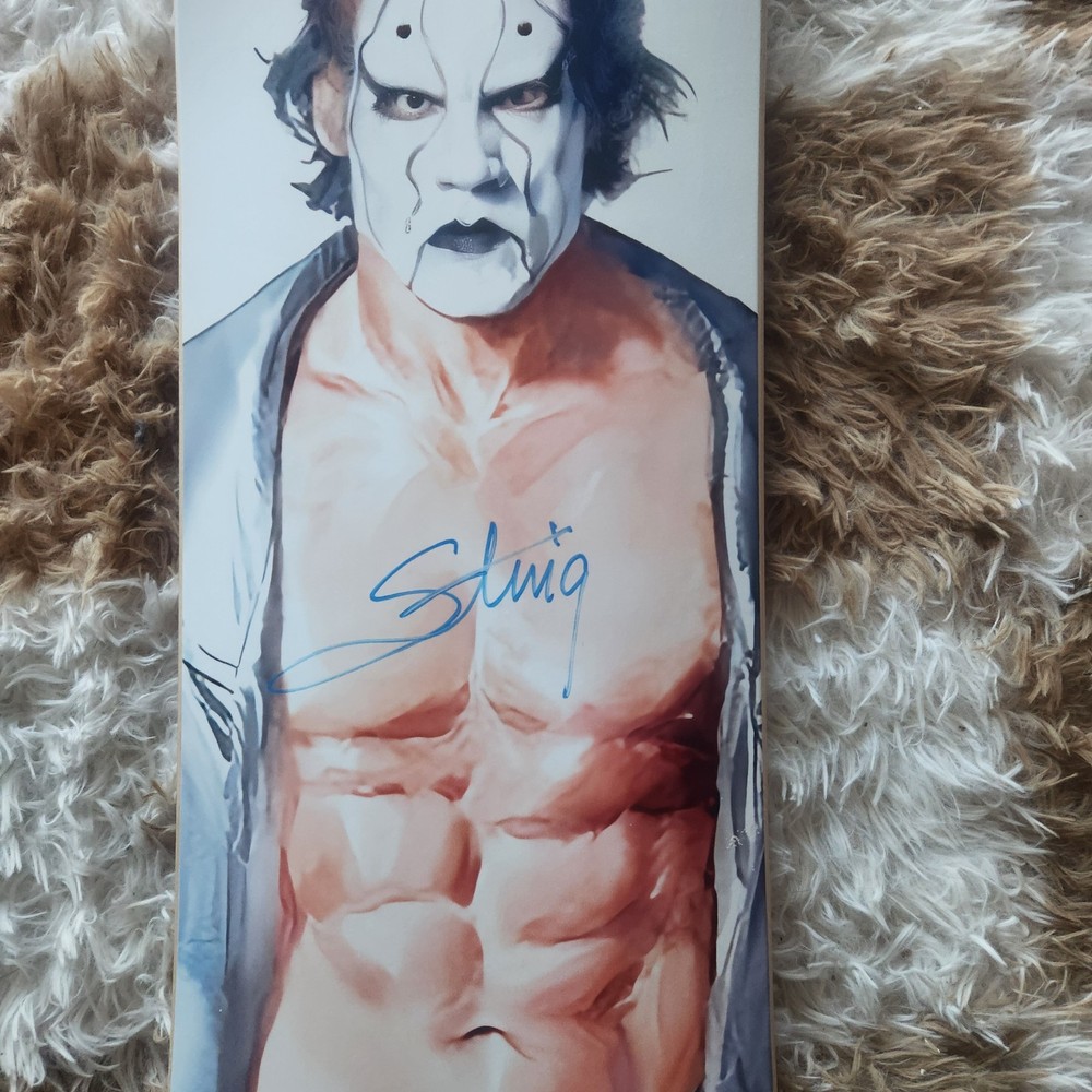 one of a kind Sting SIGNED skateboard deck