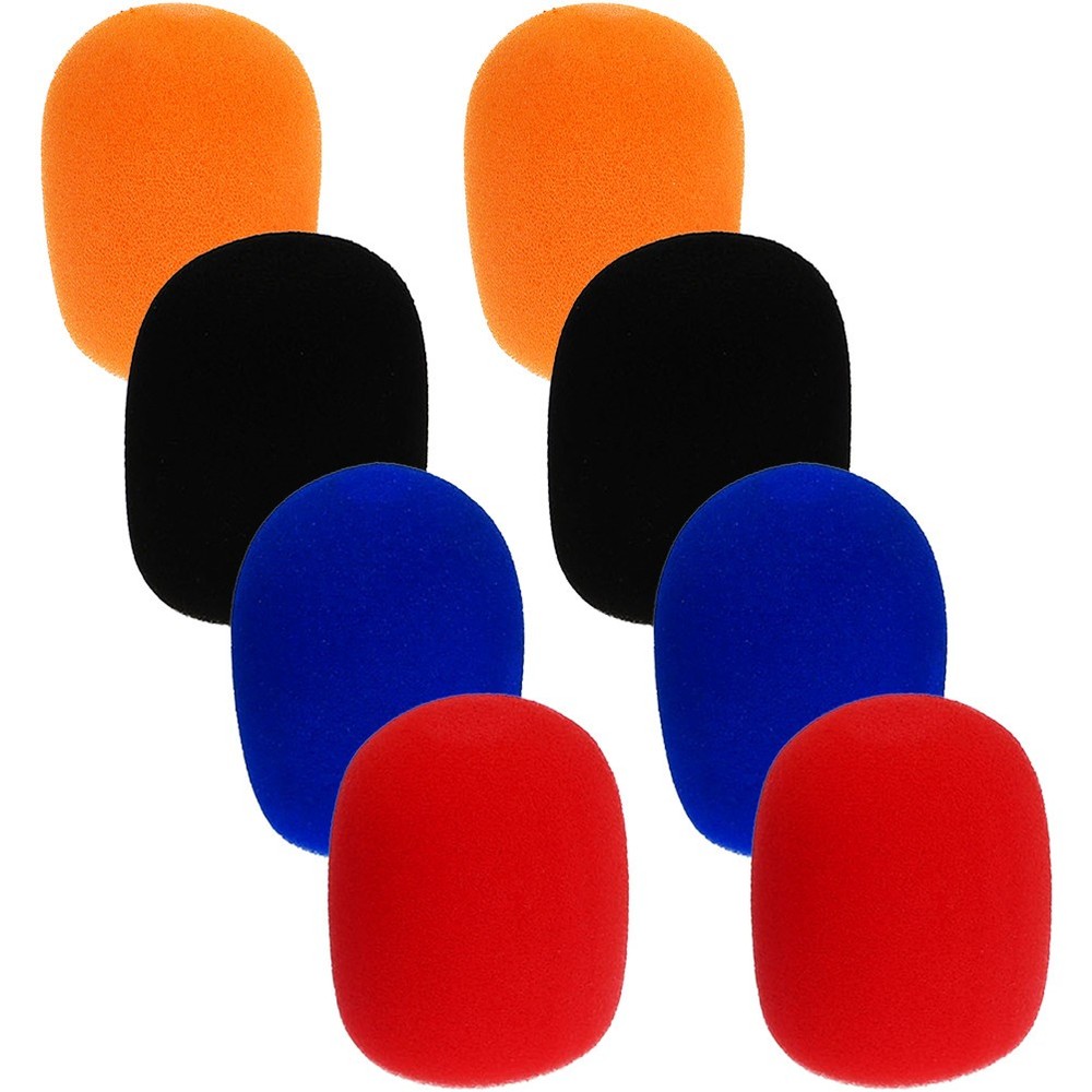 8 Pcs Handheld Microphone Windscreen Sponge Protective Cover Handle