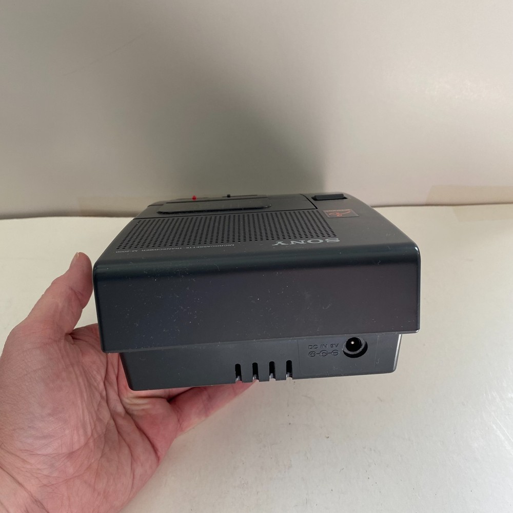 Sony Microcassette Transcriber M-2000 w/AC Power Adaptor Needs Work