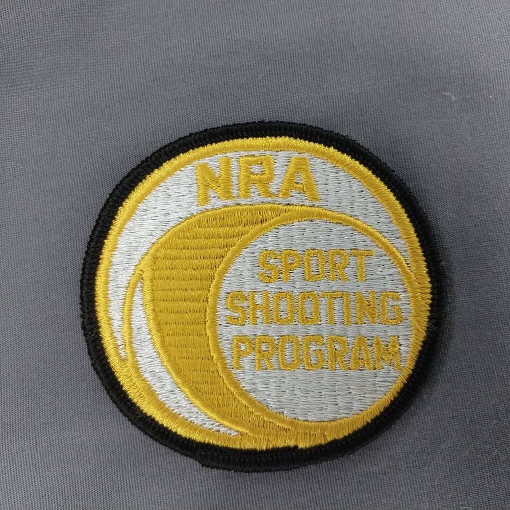 NRA Sport Shooting Program Yellow White 3 1/4" Patch