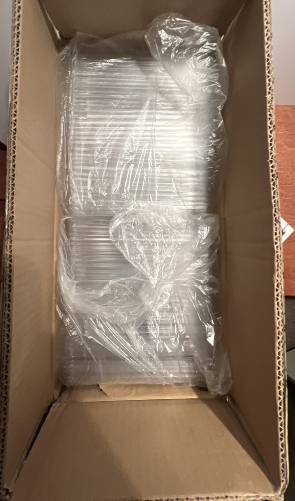 Cafe Vision Rectangle Clear Plastic Lids