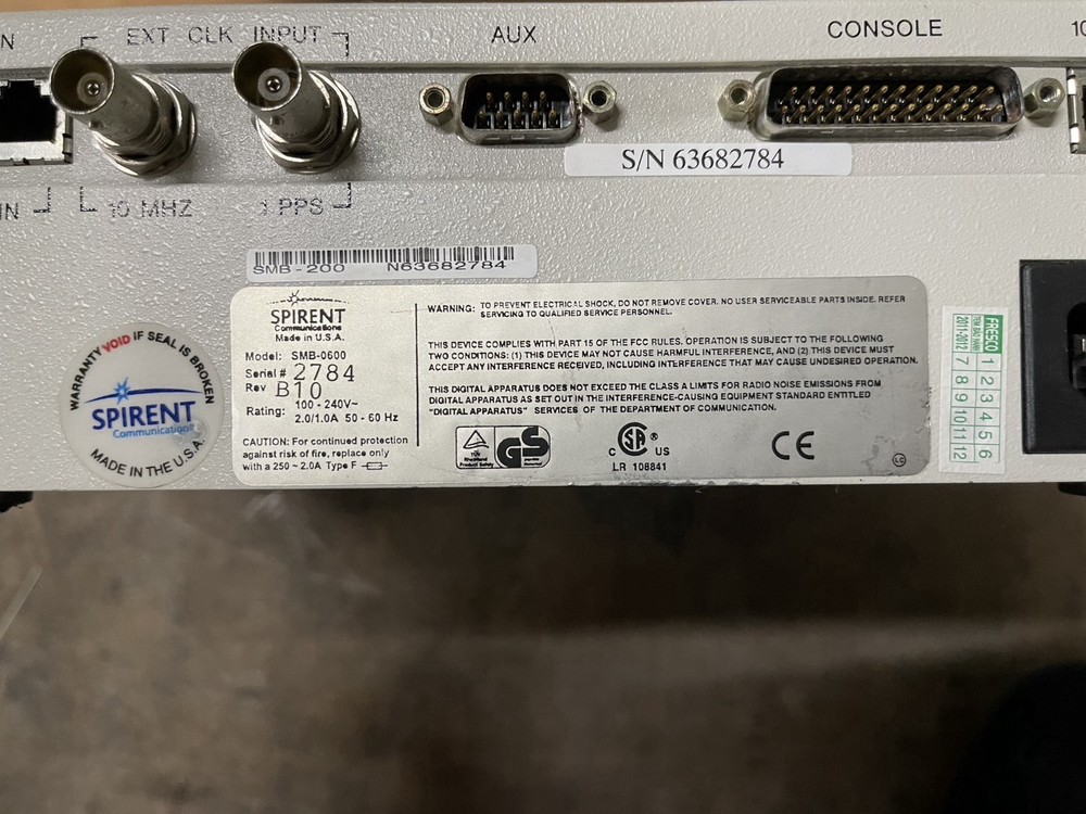 Spirent SmartBits 200 SMB-0600 w/ 3× ML-7710 Modules Network Test System As-Is
