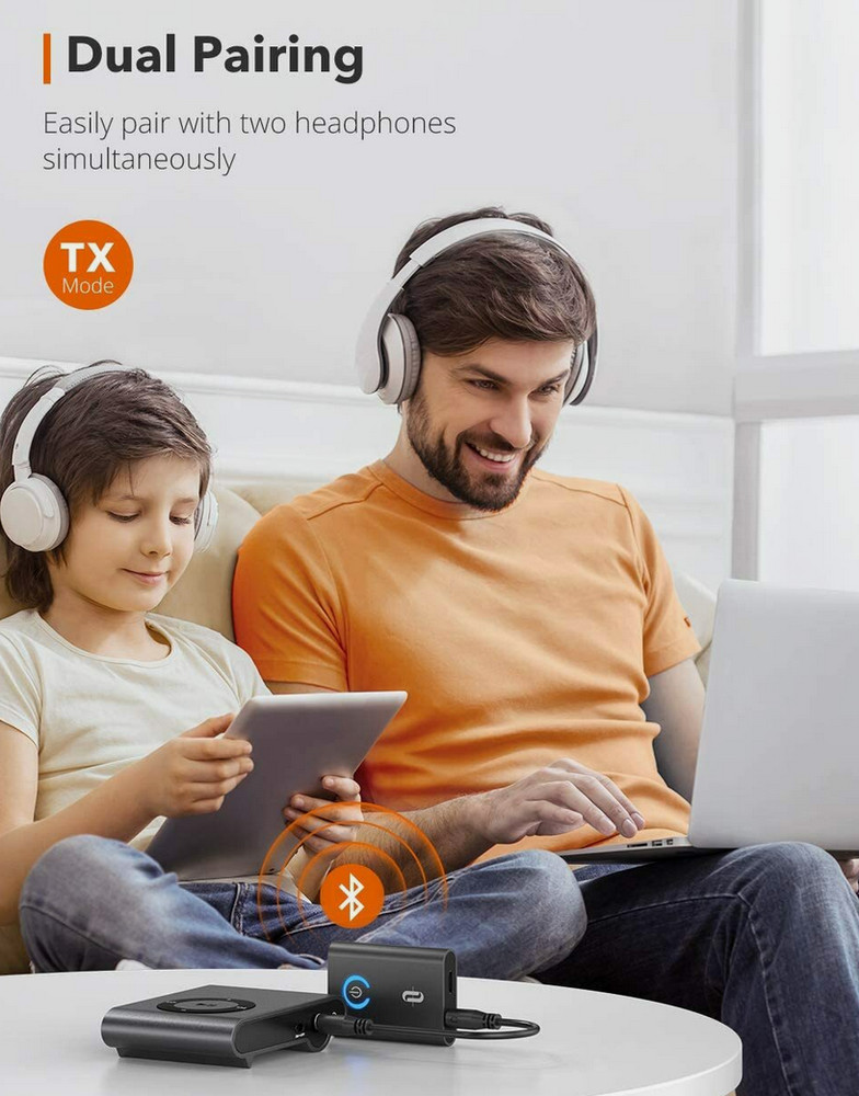 TaoTronics TT-BA07 Bluetooth 5.0 2-in-1 Transmitter and Receiver Wireless...