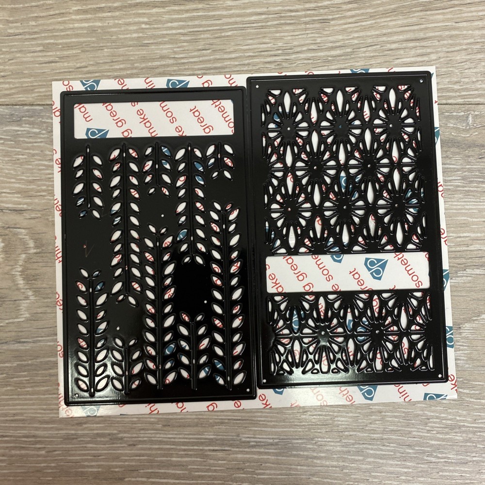 Diamond Press Dies SENDING HAPPY Nesting Background Die Set