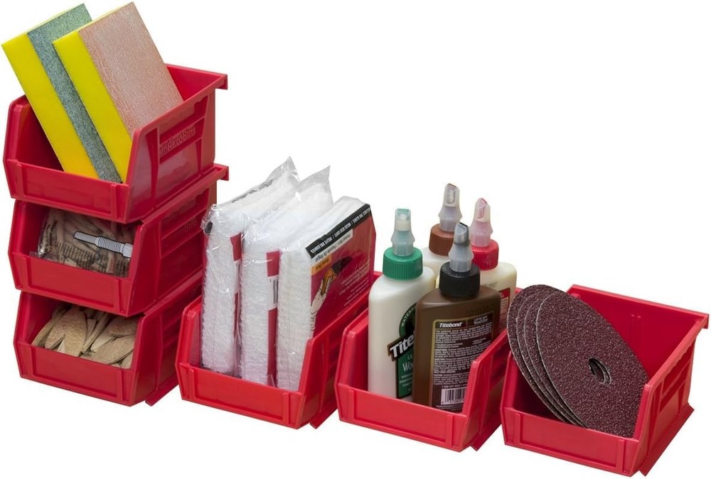 30210 AkroBins Plastic Storage Bins, Space-Saving Stackable Bins for Garage, ...