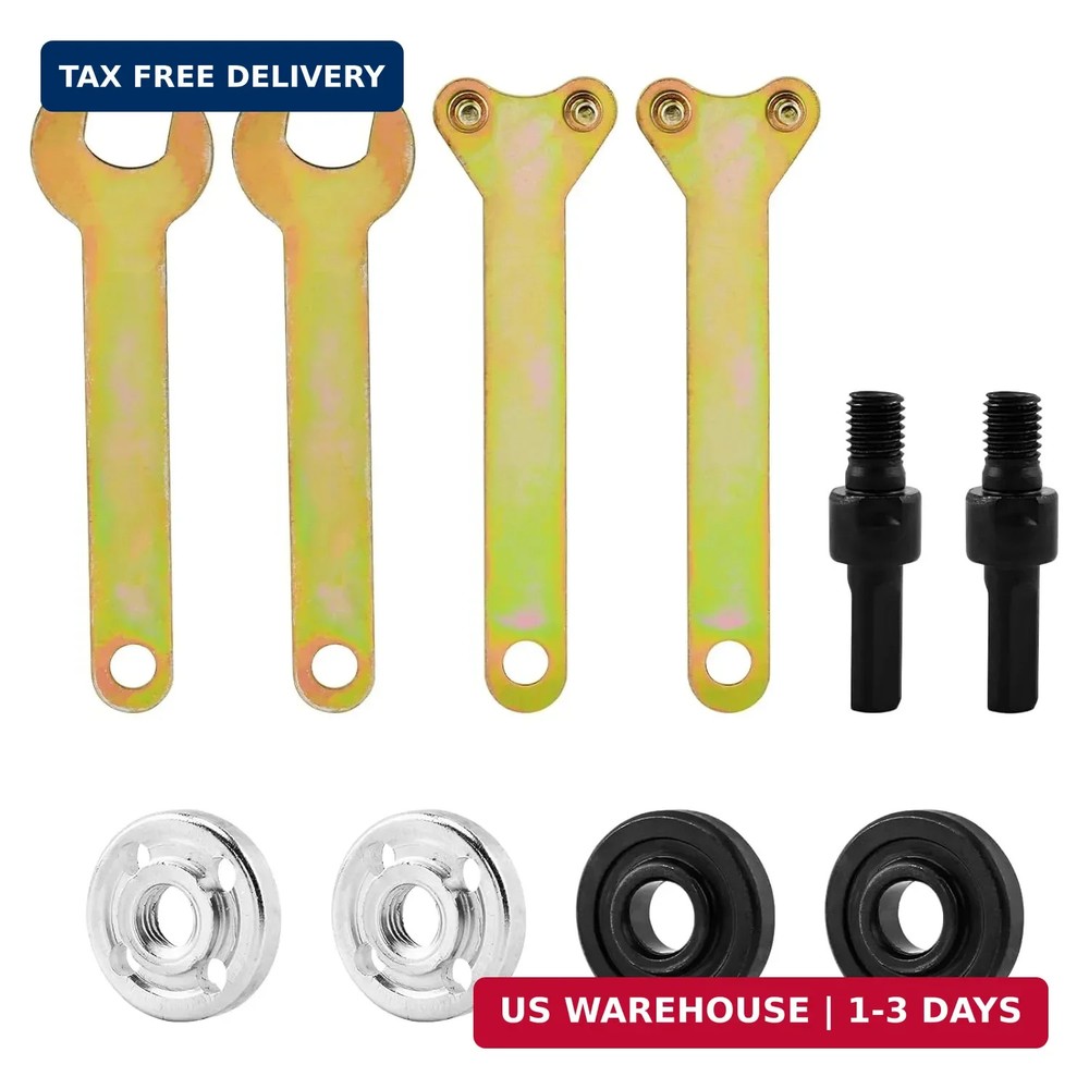 10mm 5Pcs Drill to Angle Grinder Adapter Set – Variable Rod Converter Tool