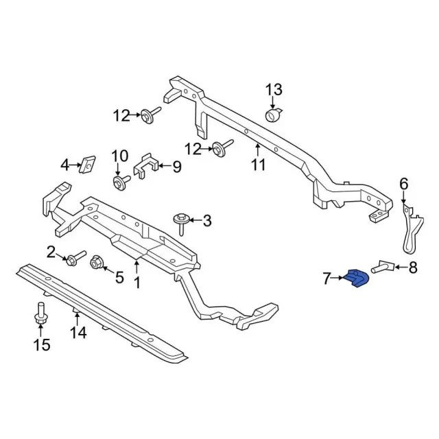 Genuine Ford Center Bracket Support FT4Z-16747-D