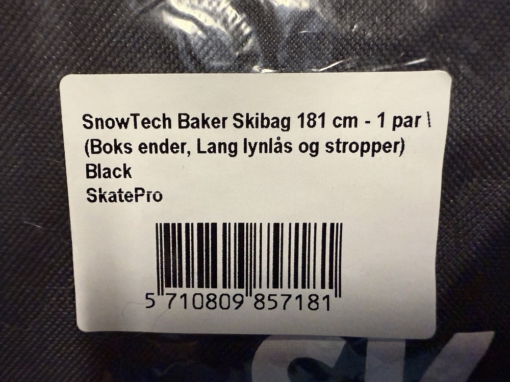 SnowTech baker Ski Bag 181 cm New