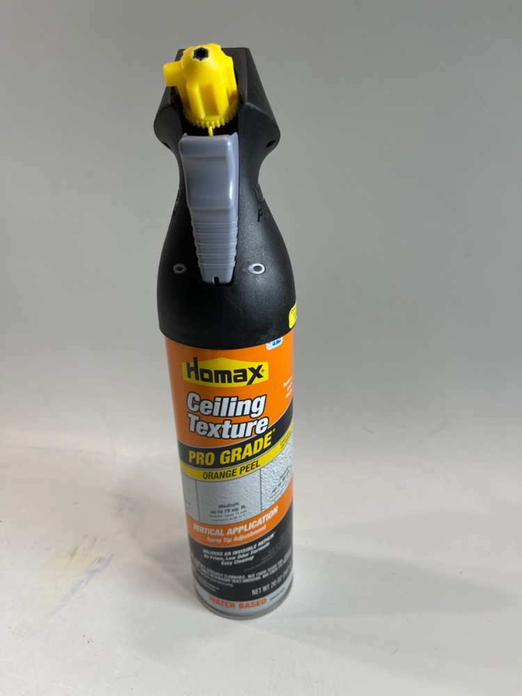 2x Homax Pro Grade CEILING TEXTURE 20 oz Flat White Orange Peel Vertical Apply