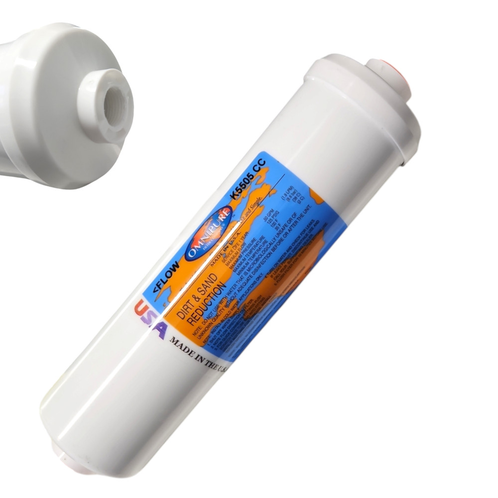 Omnipure K5505-CC  Sediment- Dirt and Sand Reduction  2.5" X 10" 5M - 3/8"FPT