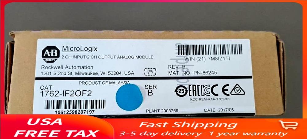 ALLEN BRADLEY 1762-IF20F2 INPUT AND OUTPUT ANALOG MODULE