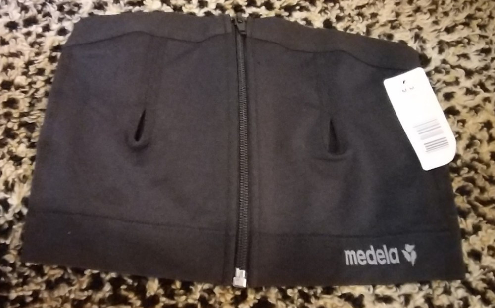 Medela Easy Expression Bustier Hand Free Pumping Top Black Size Medium