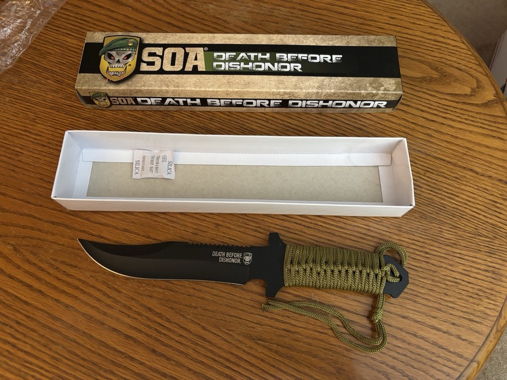 SOA Death Before Dishonor Knife