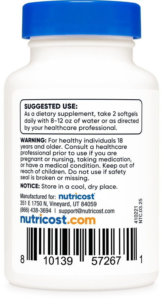 Nutricost Chlorophyll (100mg) 60 Softgels - 30 Servings