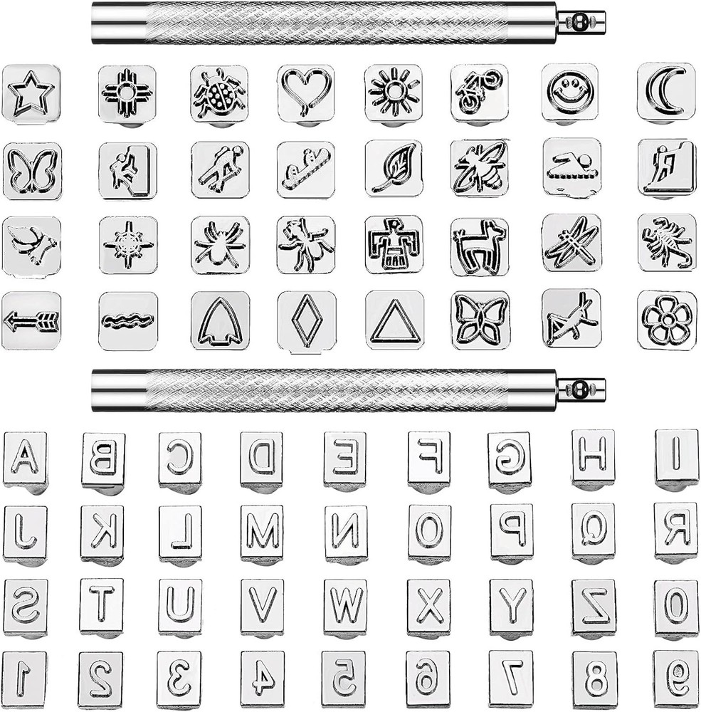 Complete Leather Stamping Set: 70 Tools for Personalized Craft Projects