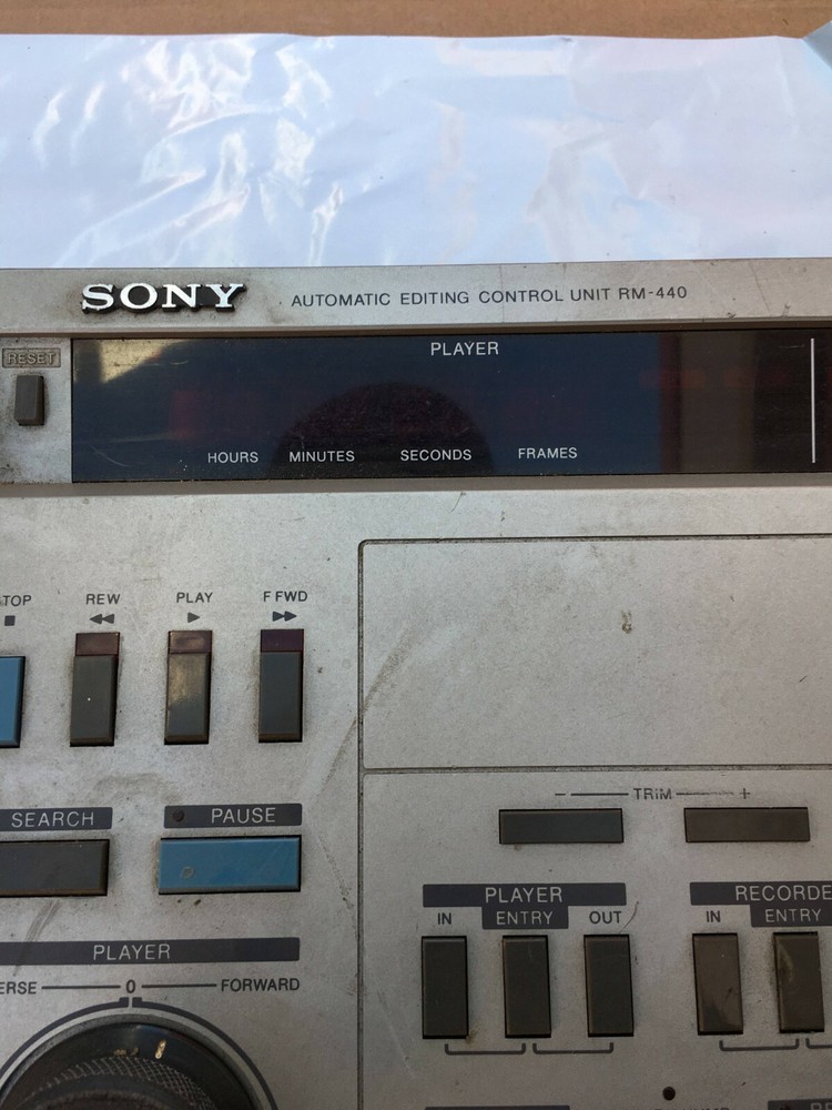 SONY Model RM-440 - Professional Video Automatic Editing Control Unit