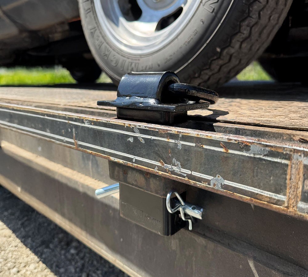 (4 Pack) Heavy Duty Adjustable Trailer Stake Pocket D-Ring 5400 Lbs Load Limit