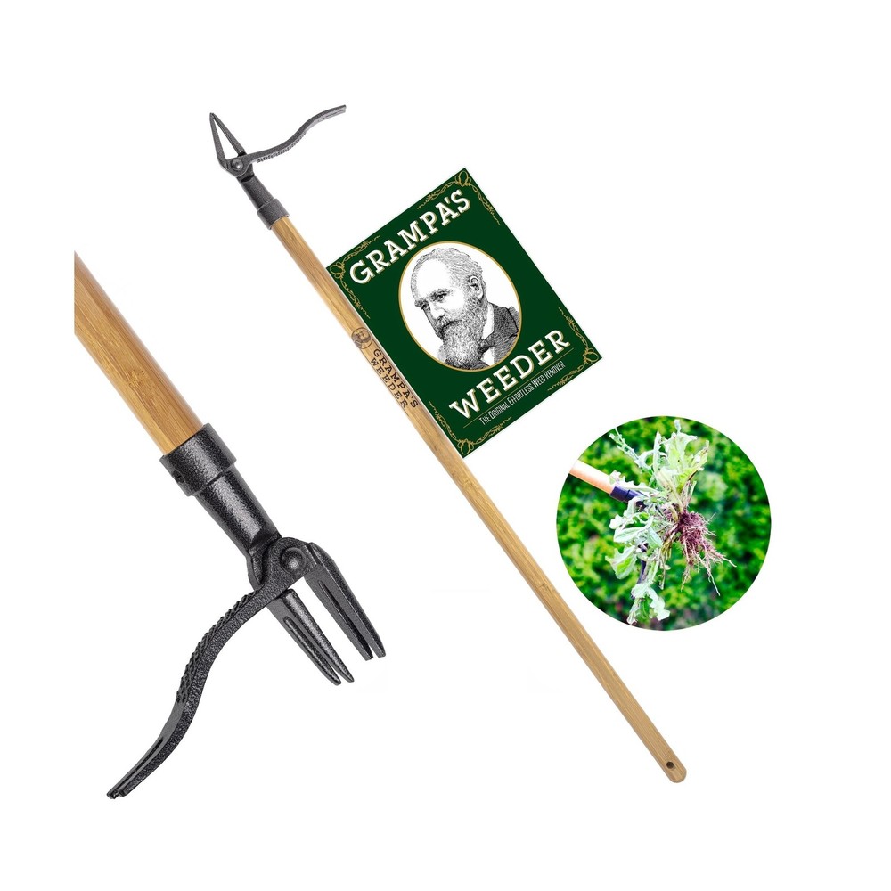 Grampa's Weeder - The Original Stand Up Weed Puller Tool with Long Handle - M...