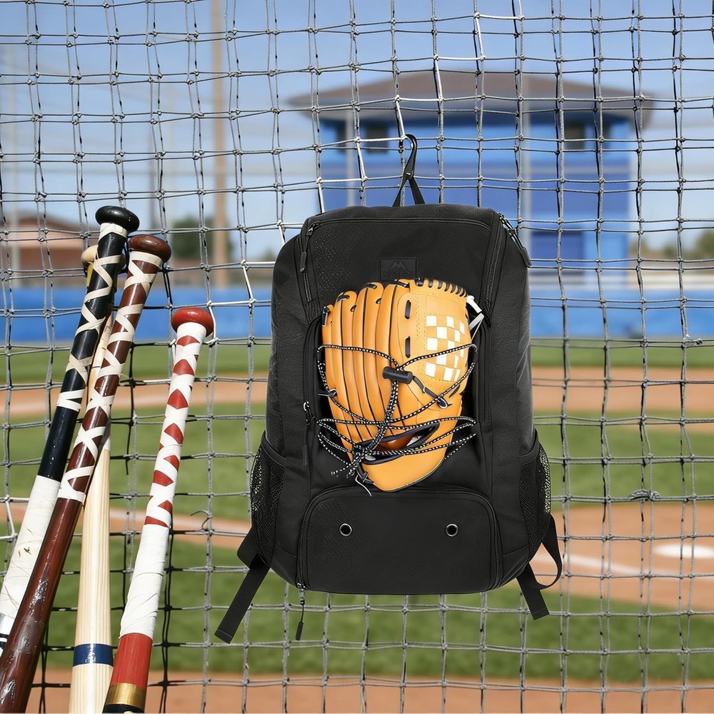 Lightweight Baseball Backpack with Shoe Compartment - 29L Accommodating Design