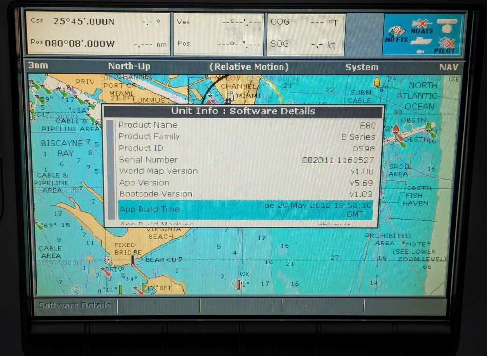 Raymarine E80 8.4" Marine Radar GPS Chartplotter MFD Display Unit #1 *AS-IS READ