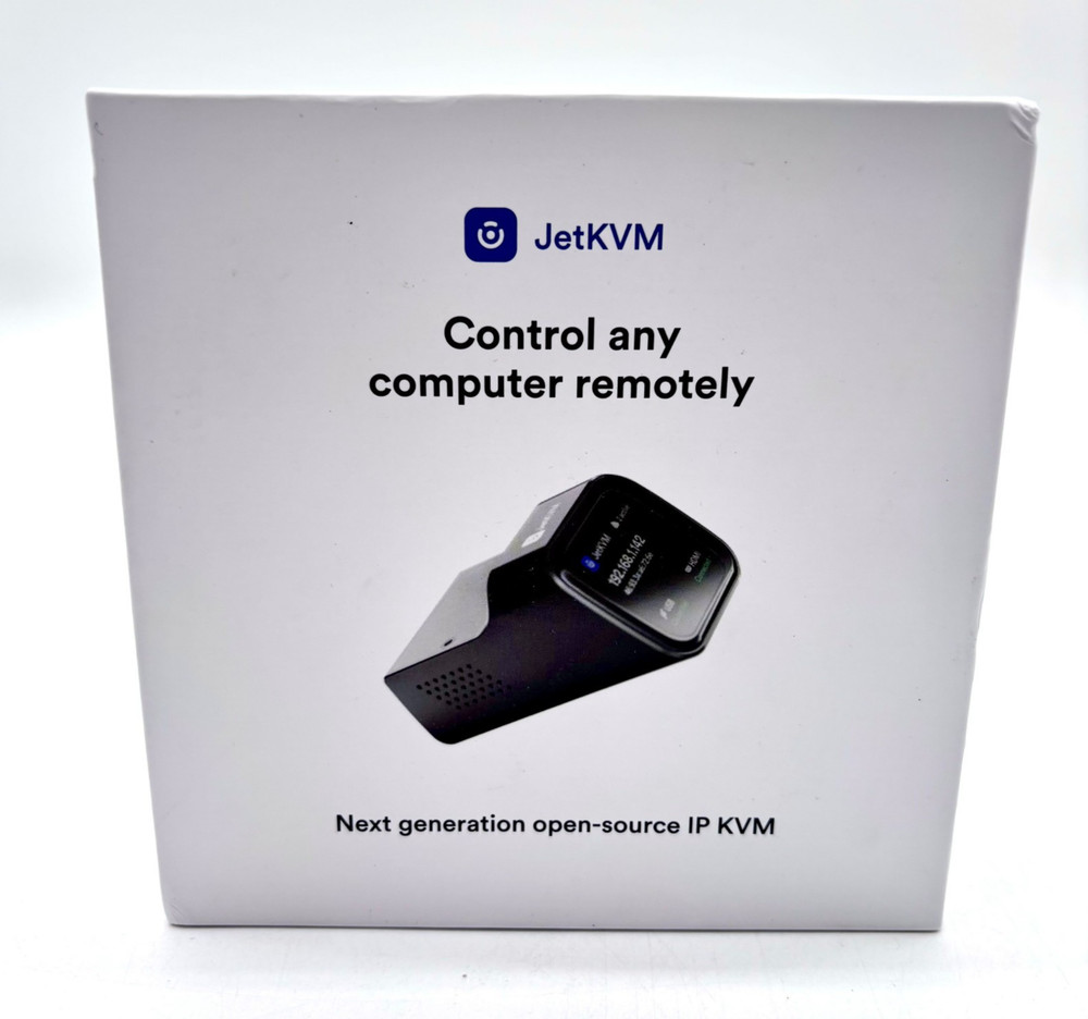 JETKVM Next Generation Open Source IP KVM With Digital Display - Black