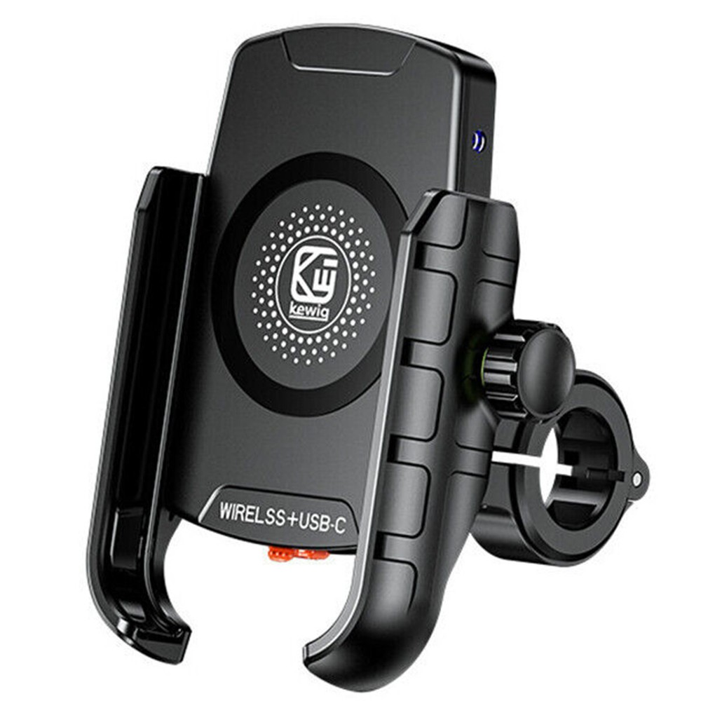 Phone Wireless Quick Charger GPS Support Phone Mount For Motorcycle Handlebar