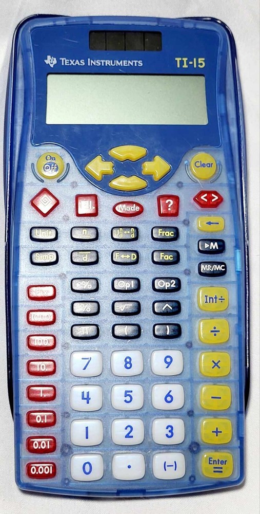 Texas Instruments TI-15 Explorer Basic Calculator With Cover