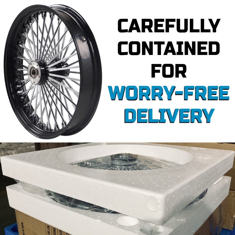 21x3.5''Front Wheel Single Disc for 2008-UP Harley Softail & Dyna Non-ABS