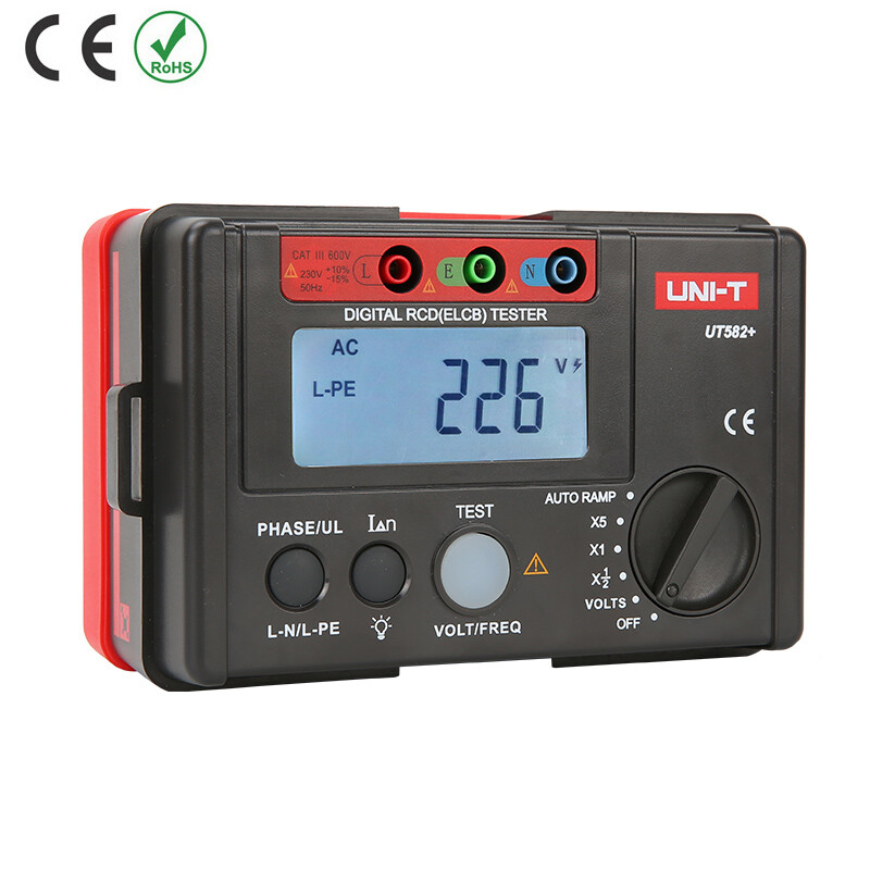 . UT582+ Digital RCD ELCB Tester AUTO RAMP