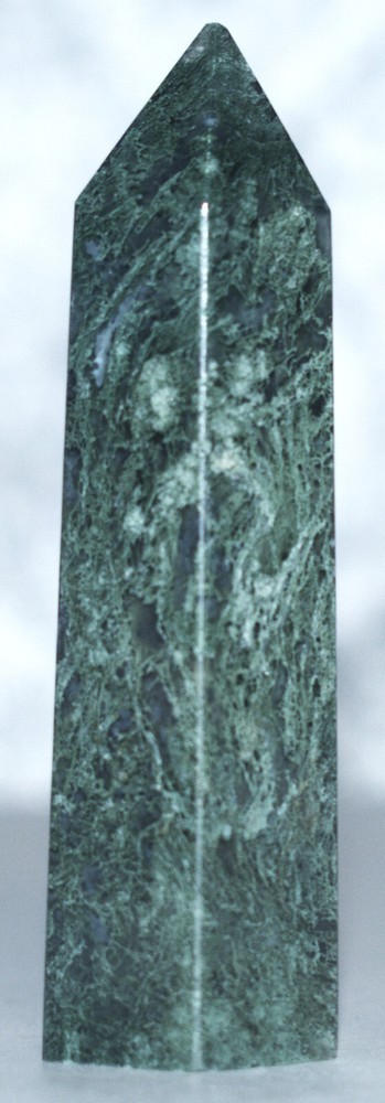Moss Agate Tower 2.76"/78 Grams