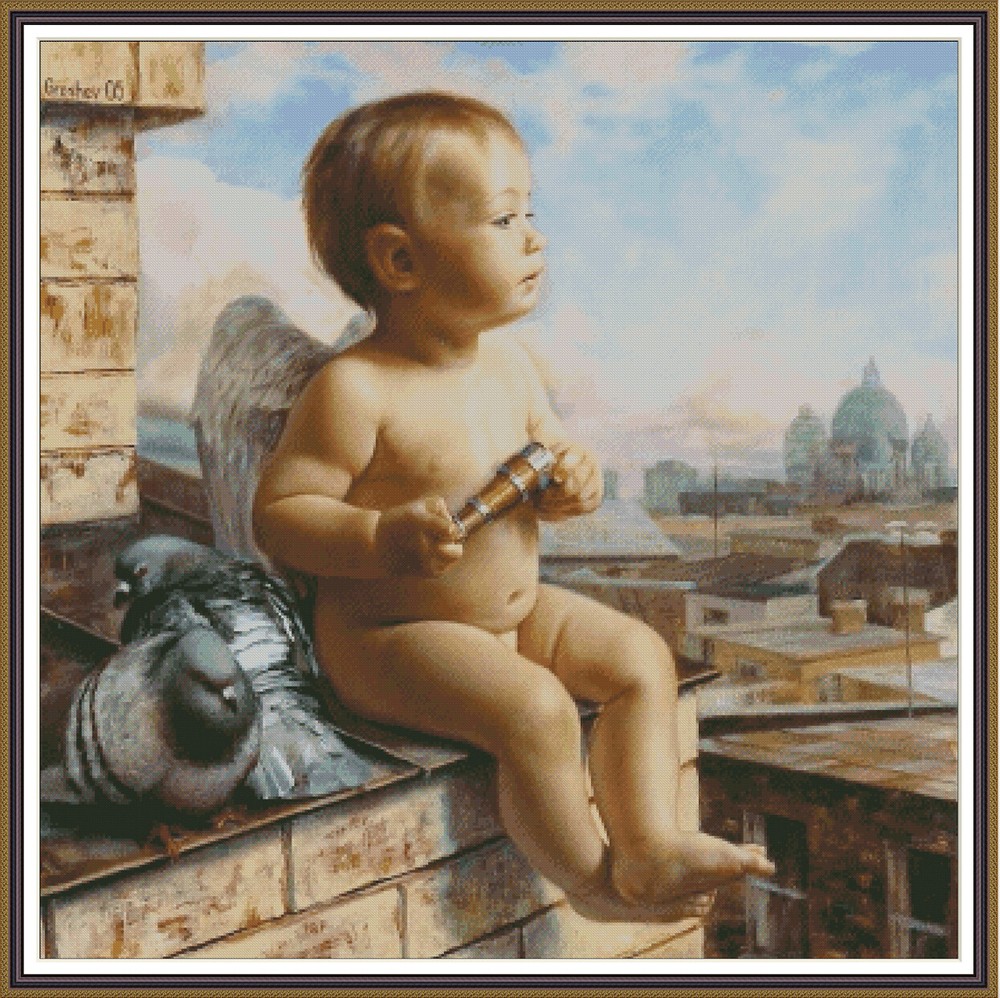 Little Angel 32 - Chart Counted Cross Stitch Pattern Xstitch