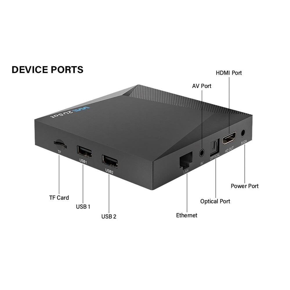 We2USat K3 Android Box-Smart Media Player-WiFi -Voice Remote 2026 Version