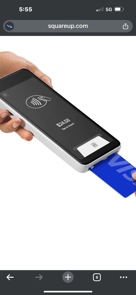 Square Handheld POS Credit Card Terminal With Case