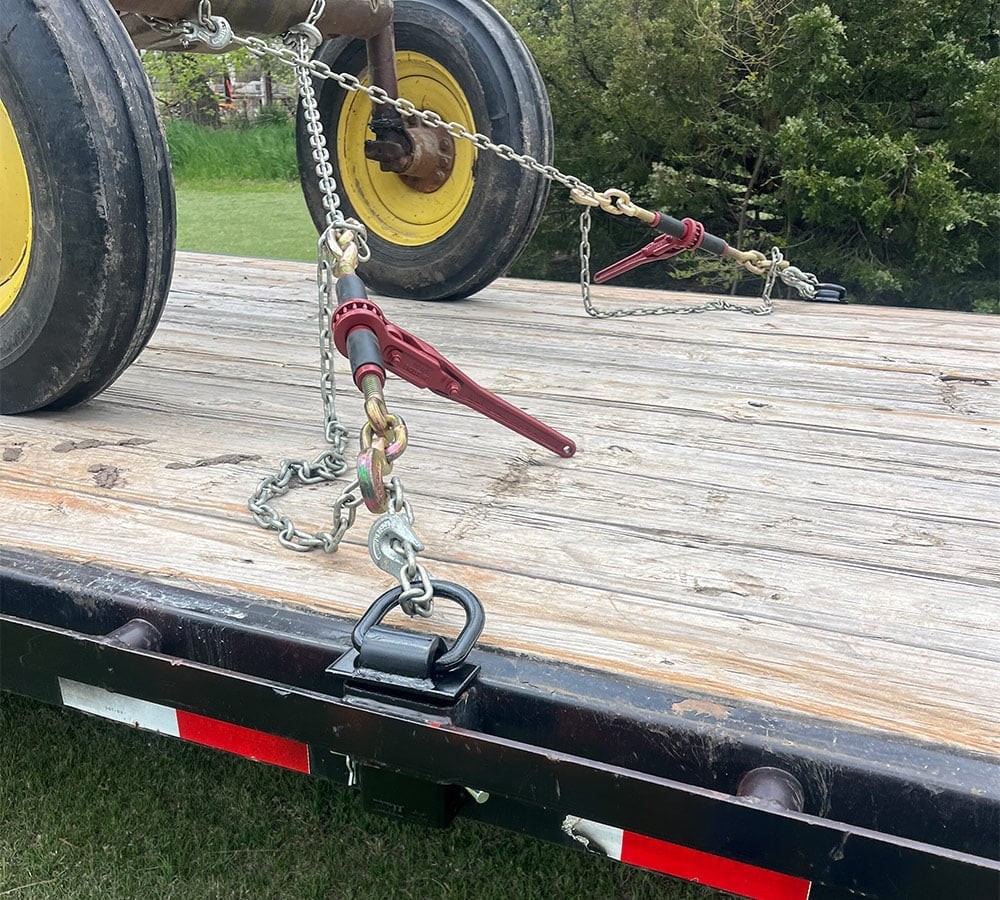 (4 Pack) Heavy Duty Adjustable Trailer Stake Pocket D-Ring 5400 Lbs Load Limit