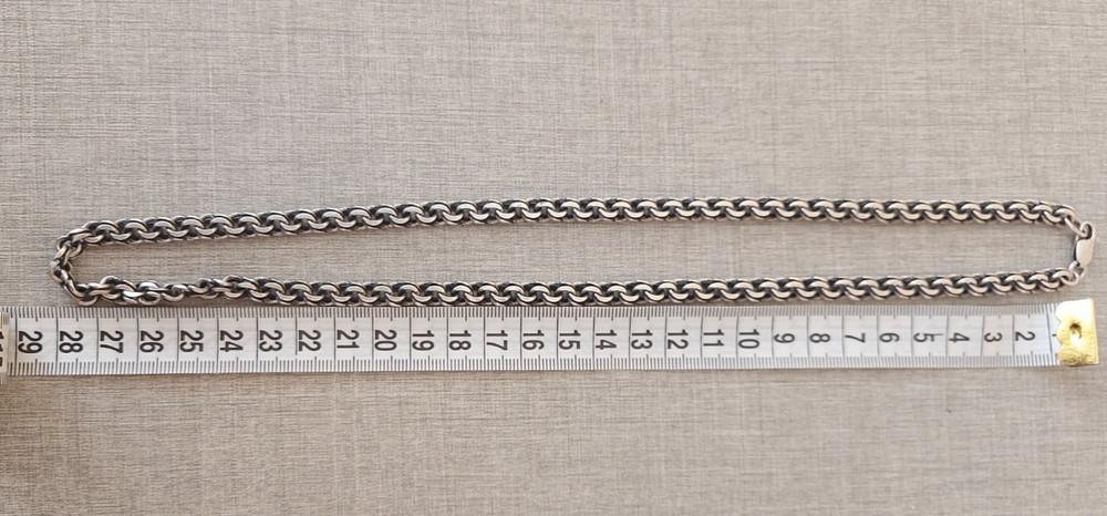 Silver chain, Bismarck 875 sample, weight 49.53 g