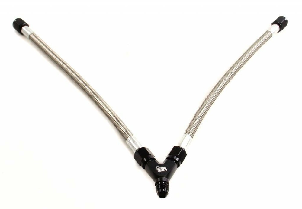 Nitrous Outlet Dual Bottle Feed Hose Kit (6AN)