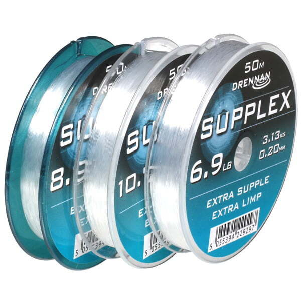 Drennan Supplex Hooklink Rig Line 50m Spool - All Breaking Strains Available