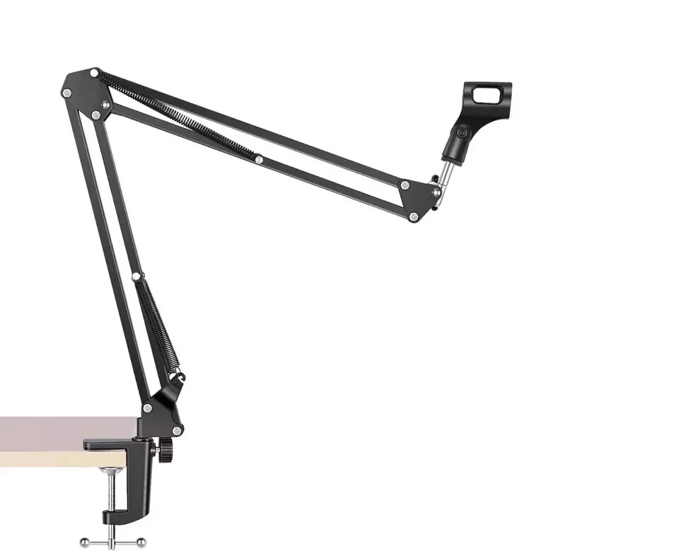 Professional Recording Microphone Stand - Adjustable Height, Sturdy & Versatile