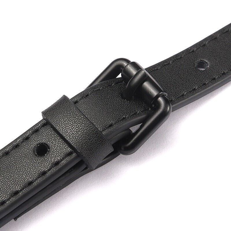 70-90cm Genuine Leather Shoulder Crossbody Bag Strap Black Replacement Handle