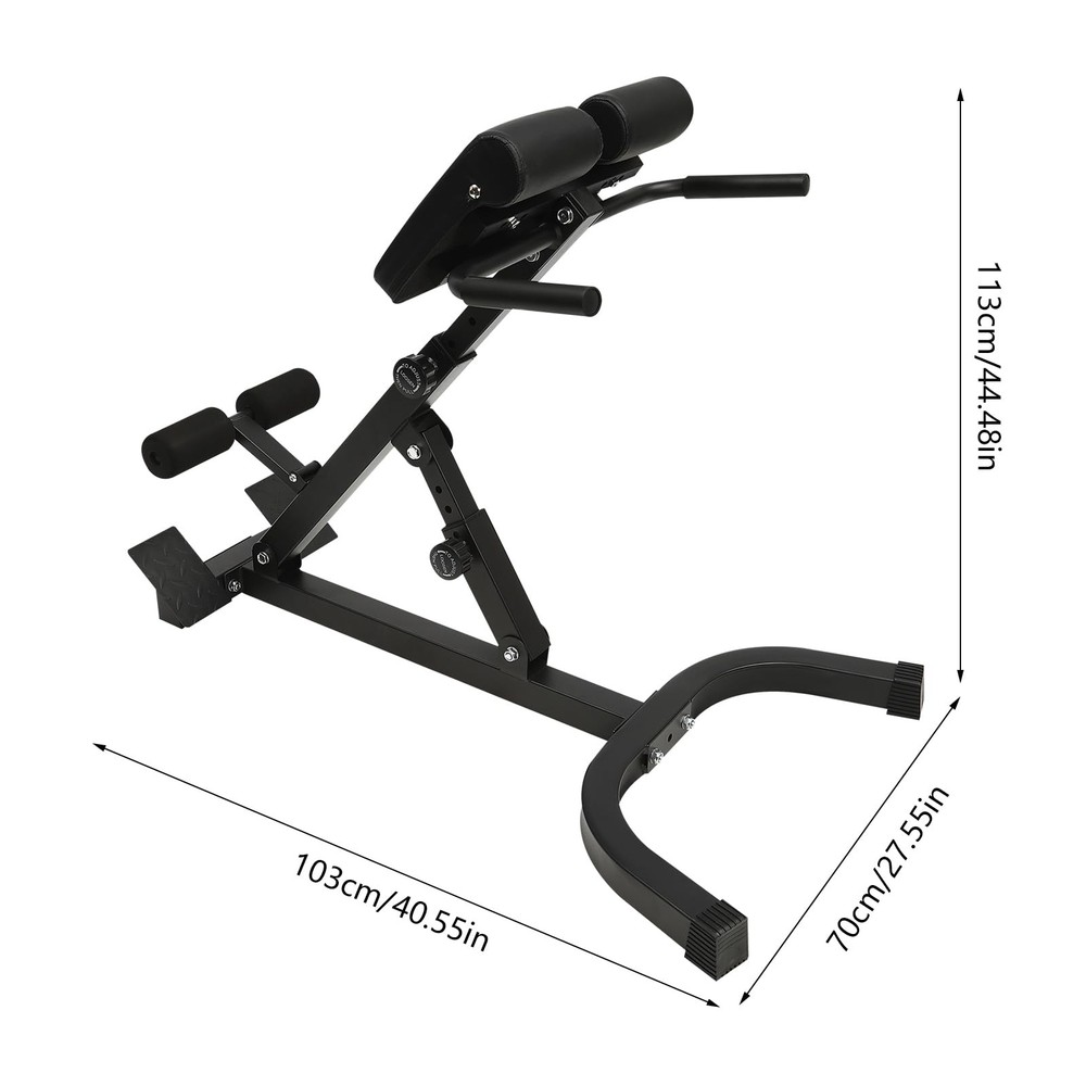 Adjustable Workout Bench for Back Extension Roman Chair Ab Decline Flat