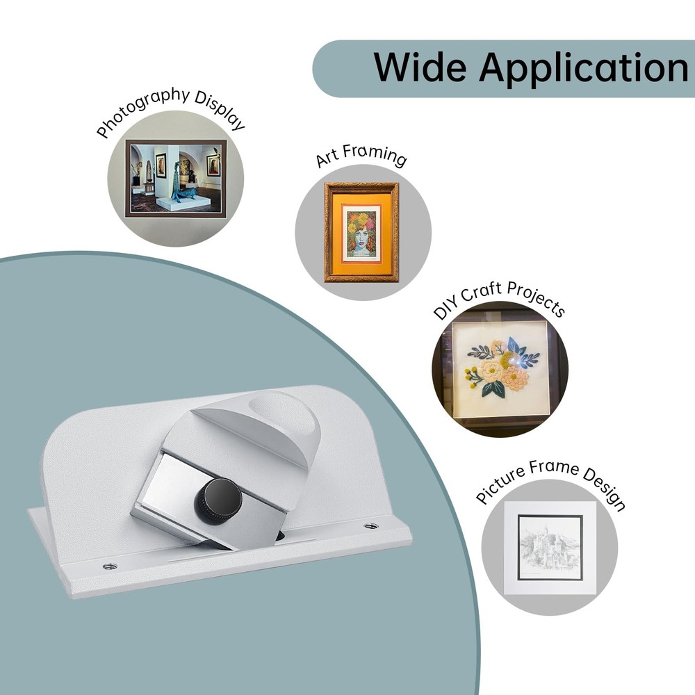 Retractable Mat Cutter - 45° Bevel Blade Board Cutting Tool Silver