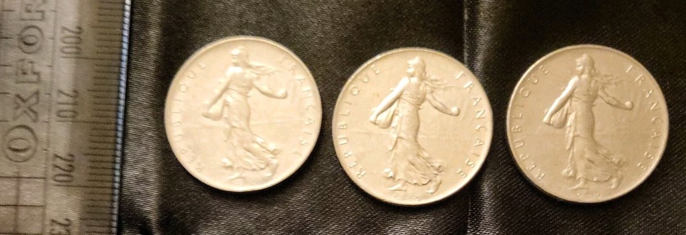 1 Franc Corresponding Dates 75 76 77