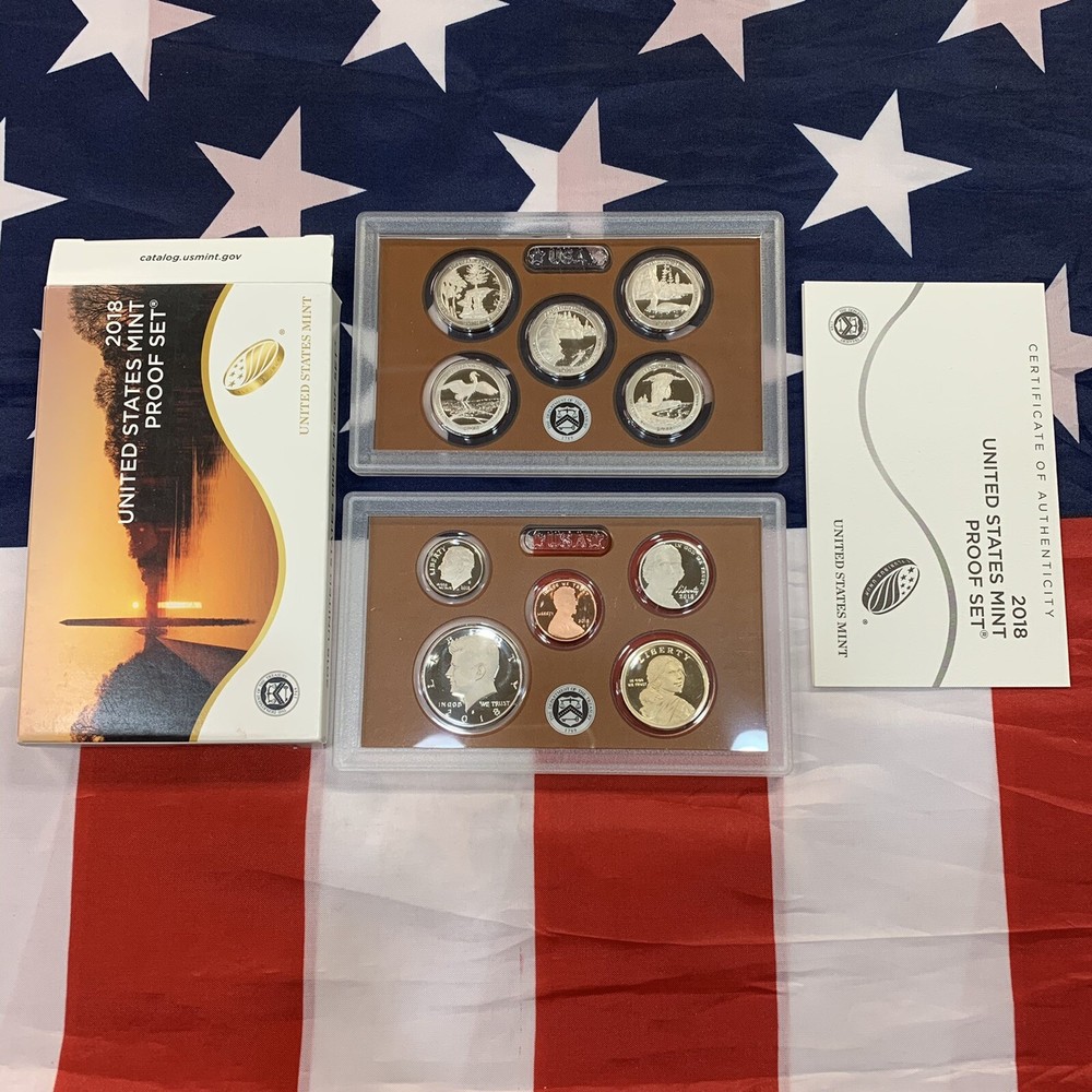 2018 Proof Set. 10-coin set. CLAD