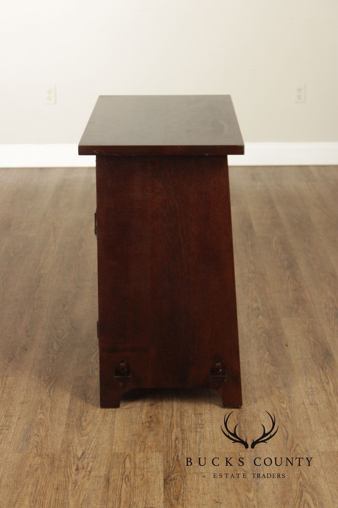 Stickley Roycroft Reissue Mission Oak Cellarette Cabinet