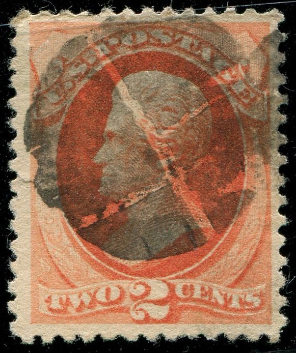 USA #183 Jackson 2c Bank Note Issue Fancy Cancel Postmark 1879 Stamp Used